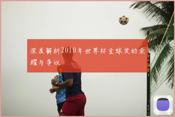 深度解析2010年世界杯金球奖的荣耀与争议